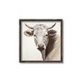 Picture of Neutral Cow _GroupedProduct_Square_Canvas_Framed_