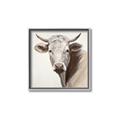 Picture of Neutral Cow _GroupedProduct_Square_Canvas_Framed_