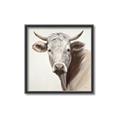 Picture of Neutral Cow _GroupedProduct_Square_Canvas_Framed_