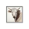 Picture of Neutral Cow _GroupedProduct_Square_Canvas_Framed_