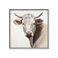 Picture of Neutral Cow _GroupedProduct_Square_Canvas_Framed_
