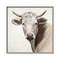 Picture of Neutral Cow _GroupedProduct_Square_Canvas_Framed_