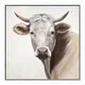 Picture of Neutral Cow _GroupedProduct_Square_Canvas_Framed_
