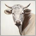 Picture of Neutral Cow _GroupedProduct_Square_Canvas_Framed_