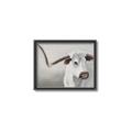 Picture of Cow with Big Horn _GroupedProduct_Rectangle_Landscape_Canvas_Framed_