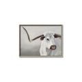Picture of Cow with Big Horn _GroupedProduct_Rectangle_Landscape_Canvas_Framed_