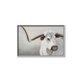 Picture of Cow with Big Horn _GroupedProduct_Rectangle_Landscape_Canvas_Framed_