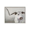 Picture of Cow with Big Horn _GroupedProduct_Rectangle_Landscape_Canvas_Framed_