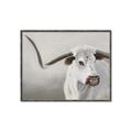 Picture of Cow with Big Horn _GroupedProduct_Rectangle_Landscape_Canvas_Framed_