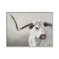 Picture of Cow with Big Horn _GroupedProduct_Rectangle_Landscape_Canvas_Framed_