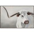 Picture of Cow with Big Horn _GroupedProduct_Rectangle_Landscape_Canvas_Framed_
