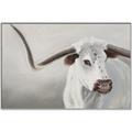 Picture of Cow with Big Horn _GroupedProduct_Rectangle_Landscape_Canvas_Framed_