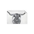 Picture of Painted Longhorn Bull _GroupedProduct_Rectangle_Landscape_Unframed_Print_Only_