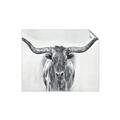 Picture of Painted Longhorn Bull _GroupedProduct_Rectangle_Landscape_Unframed_Print_Only_