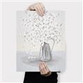 Picture of White Pretty Flower  Neutral _GroupedProduct_Rectangle_Portrait_Canvas_