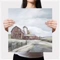 Picture of Old Brown Barn II  _GroupedProduct_Square_Canvas_