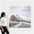 Picture of Old Brown Barn II  _GroupedProduct_Square_Canvas_