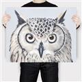 Picture of Close-up The Owl Head _GroupedProduct_Rectangle_Landscape_Canvas_