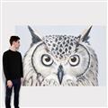 Picture of Close-up The Owl Head _GroupedProduct_Rectangle_Landscape_Canvas_