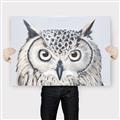 Picture of Close-up The Owl Head _GroupedProduct_Rectangle_Landscape_Canvas_