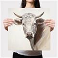 Picture of Neutral Cow _GroupedProduct_Square_Canvas_