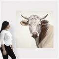 Picture of Neutral Cow _GroupedProduct_Square_Canvas_