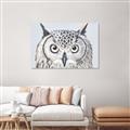 Picture of Close-up The Owl Head _GroupedProduct_Rectangle_Landscape_Canvas_