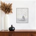 Picture of White Pretty Flower  Neutral _GroupedProduct_Rectangle_Portrait_Canvas_Framed_