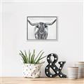 Picture of Painted Longhorn Bull _GroupedProduct_Rectangle_Landscape_Canvas_Framed_