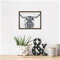 Picture of Painted Longhorn Bull _GroupedProduct_Rectangle_Landscape_Canvas_Framed_