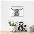 Picture of Painted Longhorn Bull _GroupedProduct_Rectangle_Landscape_Canvas_Framed_