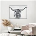 Picture of Painted Longhorn Bull _GroupedProduct_Rectangle_Landscape_Canvas_Framed_