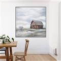 Picture of Old Brown Barn I  _GroupedProduct_Square_Canvas_Framed_