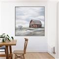 Picture of Old Brown Barn I  _GroupedProduct_Square_Canvas_Framed_