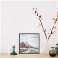 Picture of Old Brown Barn II  _GroupedProduct_Square_Canvas_Framed_