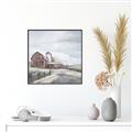 Picture of Old Brown Barn II  _GroupedProduct_Square_Canvas_Framed_
