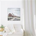Picture of Old Brown Barn II  _GroupedProduct_Square_Canvas_Framed_