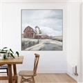 Picture of Old Brown Barn II  _GroupedProduct_Square_Canvas_Framed_