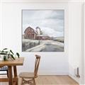 Picture of Old Brown Barn II  _GroupedProduct_Square_Canvas_Framed_