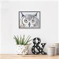 Picture of Close-up The Owl Head _GroupedProduct_Rectangle_Landscape_Canvas_Framed_