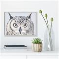 Picture of Close-up The Owl Head _GroupedProduct_Rectangle_Landscape_Canvas_Framed_