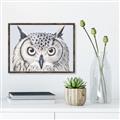 Picture of Close-up The Owl Head _GroupedProduct_Rectangle_Landscape_Canvas_Framed_