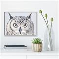 Picture of Close-up The Owl Head _GroupedProduct_Rectangle_Landscape_Canvas_Framed_