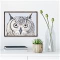 Picture of Close-up The Owl Head _GroupedProduct_Rectangle_Landscape_Canvas_Framed_