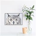 Picture of Close-up The Owl Head _GroupedProduct_Rectangle_Landscape_Canvas_Framed_