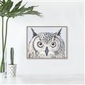 Picture of Close-up The Owl Head _GroupedProduct_Rectangle_Landscape_Canvas_Framed_