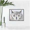 Picture of Close-up The Owl Head _GroupedProduct_Rectangle_Landscape_Canvas_Framed_
