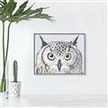 Picture of Close-up The Owl Head _GroupedProduct_Rectangle_Landscape_Canvas_Framed_