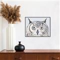 Picture of Close-up The Owl Head _GroupedProduct_Rectangle_Landscape_Canvas_Framed_