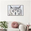 Picture of Close-up The Owl Head _GroupedProduct_Rectangle_Landscape_Canvas_Framed_